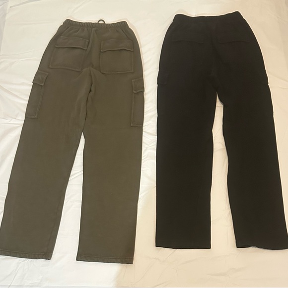 PINK Victoria's Secret Olive Green Cargo Sweatpants - Picture 6 of 8